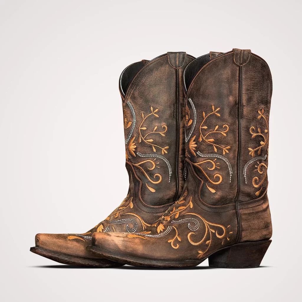 Silver Spurs Ladies Brown Cowboy Boots