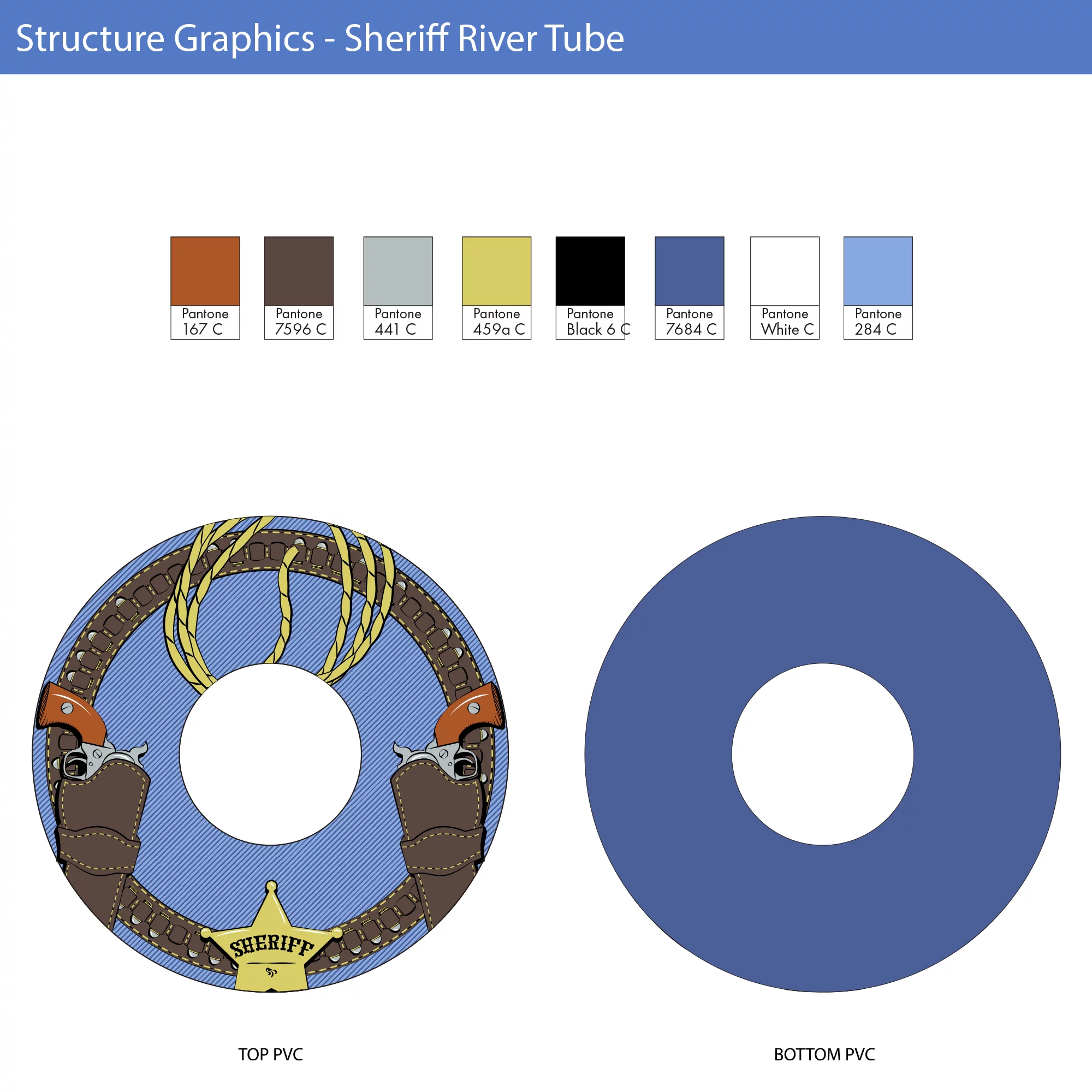Structure Graphics - Sheriff River Tube - Top/Bottom with Colors